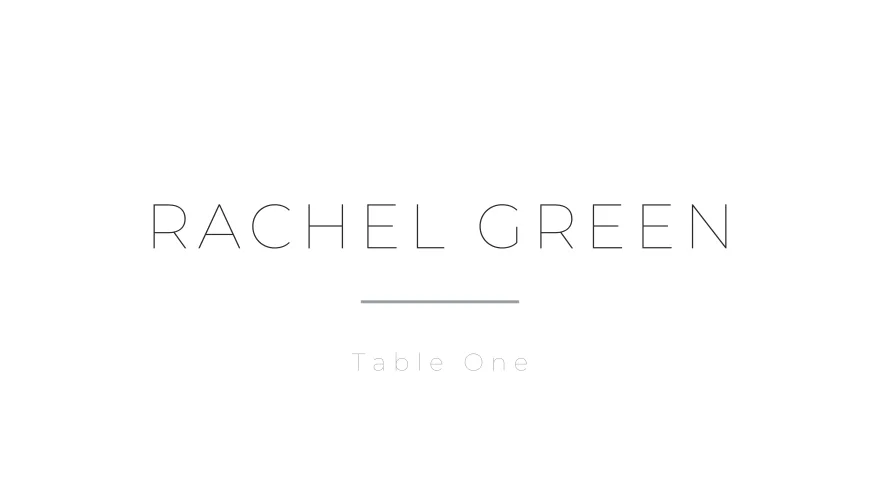 Modern Minimal, a printable modern minimal place card template